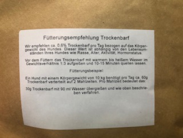 Trockenbarf Wildfleisch mit Obst und Gemüse 1 kg