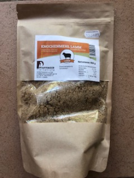 Knochenmehl Lamm 1000 g