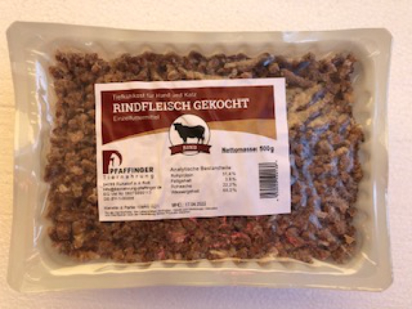 Rindfleisch gekocht  500 g