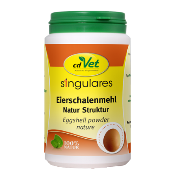 cdVet Singulares Eierschalenmehl Natur Struktur 350 g